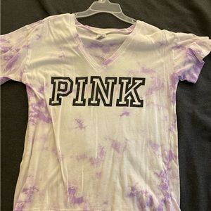 PINK by Victoria’s Secret purple tie-dye tshirt